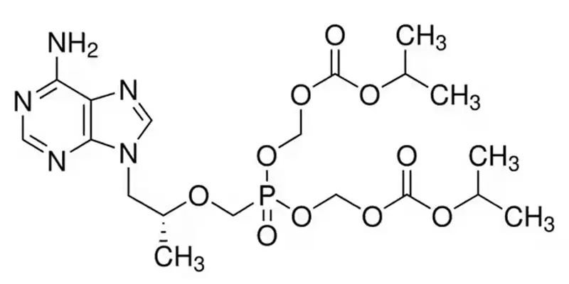 Công thức hóa học của Tenofovir Disoproxil