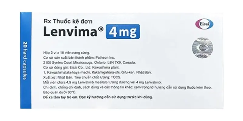 Thuốc Lenvima 4mg chứa hoạt chất Lenvatinib có thể gây ra một số tác dụng không mong muốn cho người bệnh