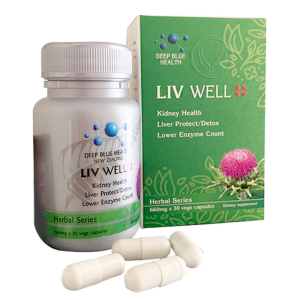 Liv Well Deep Blue Health giúp bảo vệ gan 30 viên