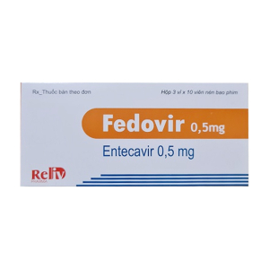 Fedovir 0.5mg Reliv Pharma điều trị viêm gan B 30 viên