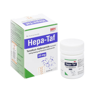 Hepa-Taf 25mg BRV điều trị bệnh viêm gan siêu vi B mạn tính 30 viên