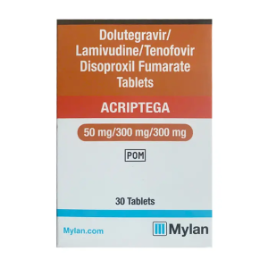 Acriptega 50mg/300mg/300mg Mylan điều trị nhiễm virus HIV 30 viên