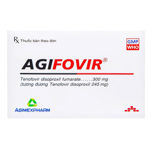 Agifovir 300mg Agimexpharm điều trị viêm gan B mạn tính 30 viên