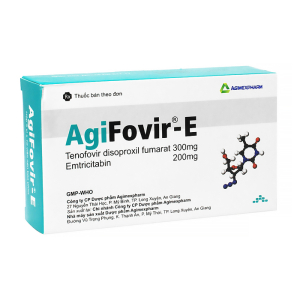 AgiFovir-E Agimexpharm phối hợp điều trị HIV-1 30 viên
