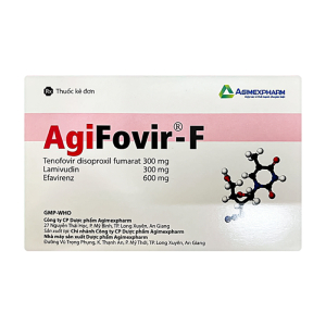 AgiFovir-F Agimexpharm hỗ trợ điều trị HIV-1 30 viên