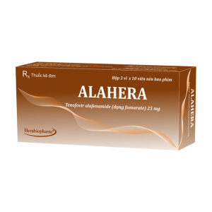 Alahera 25mg Herabiopharm điều trị bệnh viêm gan B 30 viên