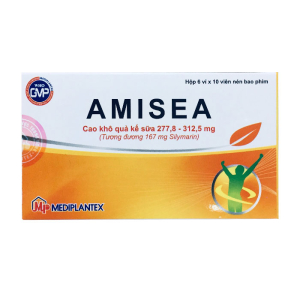 Amisea 167mg Mediplantex hỗ trợ điều trị viêm gan, xơ gan 60 viên