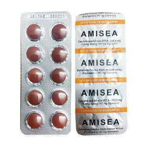 Amisea 167mg Mediplantex hỗ trợ điều trị viêm gan, xơ gan 60 viên