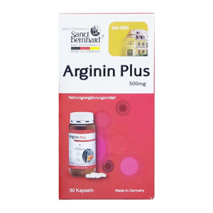 Arginin Plus 500mg Sanct Bernhard giúp bảo vệ 30 viên