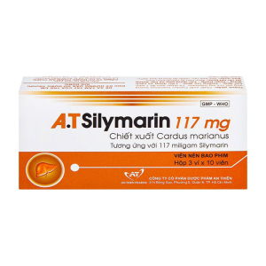 A.T Silymarin 117mg An Thiên hỗ trợ điều trị bệnh viêm gan, xơ gan 30 viên
