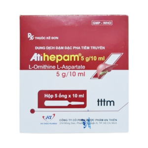 Atihepam 5g/10 ml An Thiên điều trị viêm gan 5 ống