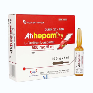 Atihepam Inj 500mg An Thiên điều trị viêm gan, gan nhiễm mỡ 10 ống