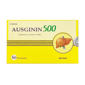 Ausginin 500 Nam Hà điều trị những bệnh lý về gan gây tăng amoniac trong máu 60 viên