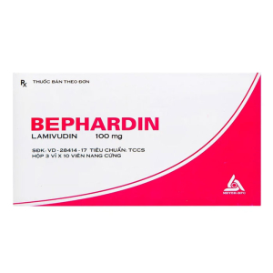 Bephardine 100mg điều trị viêm gan siêu vi B mạn tính 30 viên