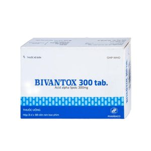 Bivantox 300 Pharbaco điều trị bệnh gan cấp và mạn tính, viêm gan siêu vi 30 viên