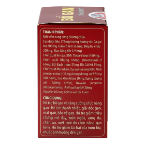 Bổ gan Tâm Bình tăng cường chức năng gan, thanh nhiệt, giải độc 60 viên