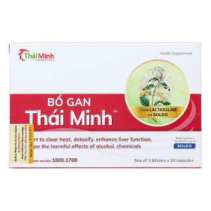Bổ Gan Thái Minh hỗ trợ thanh nhiệt, giải độc 20 viên