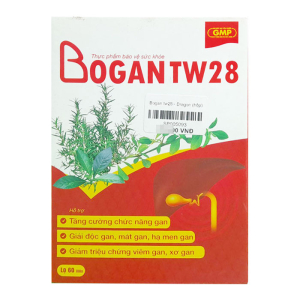 Bogan TW28 giúp giải độc, mát gan 60 viên