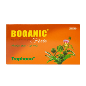 Boganic Forte Traphaco bổ gan, hỗ trợ điều trị suy giảm chức năng gan 50 viên