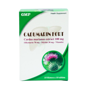 Cadumarin Fort Mediphar hỗ trợ bảo vệ, tăng cường chức năng, giải độc gan 100 viên