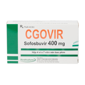 Cgovir 400mg Herabiopharm điều trị viêm gan C 28 viên