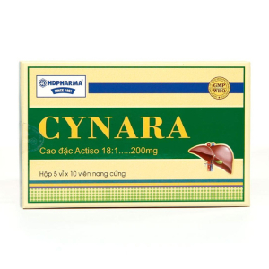 Cynara 200mg điều trị các bệnh lý về gan 50 viên