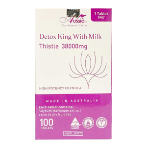 Detox King With Milk Thistle 38000mg Aussia giúp bổ gan 100 viên