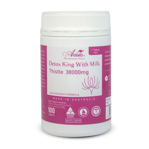 Detox King With Milk Thistle 38000mg Aussia giúp bổ gan 100 viên