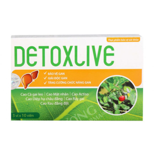 Detoxlive Tuệ Linh giúp bảo vệ, giải độc gan 30 viên