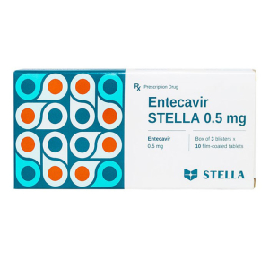 Entecavir Stella 0.5mg điều trị viêm gan B mạn tính 30 viên