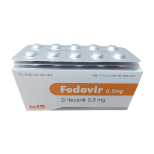 Fedovir 0.5mg Reliv Pharma điều trị viêm gan B 30 viên