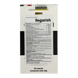 Fegarish Gricar Chemical giải độc, bảo vệ gan 30 viên