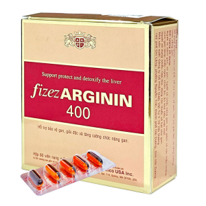 Fizez Arginin 400 Medipharmco USA giúp giải độc và bảo vệ gan 60 viên