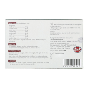 Fogan Fobelife giúp tăng cường chức năng gan 20 viên