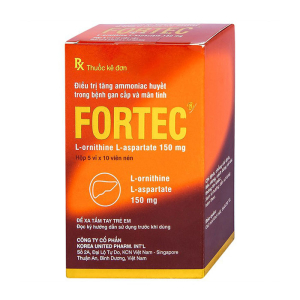 Fortec 150mg điều trị tăng ammoniac huyết 50 viên