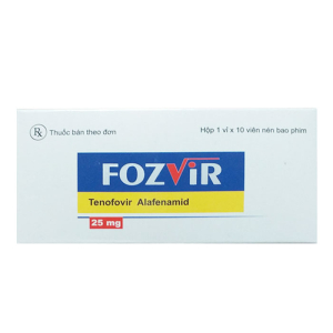 Fozvir 25mg Medisun điều trị bệnh viêm gan B mạn tính 10 viên