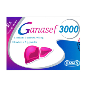 Ganasef 3000mg Hasan hỗ trợ điều trị các bệnh kèm theo và các biến chứng gây ra bởi gan 10 gói