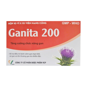 Ganita 200mg Dược phẩm VCP hỗ trợ điều trị xơ gan 100 viên