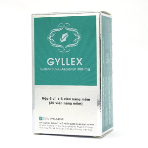 Gyllex 300mg Davipharm điều trị tăng amoniac máu, bệnh não gan 30 viên