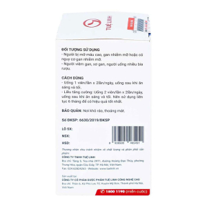 Hamogan Tuệ Linh hỗ trợ giảm mỡ máu, mỡ gan 30 viên