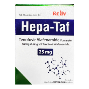 Hepa-Taf 25mg BRV điều trị bệnh viêm gan siêu vi B mạn tính 30 viên