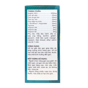 Hepanin Fobelife giúp bảo vệ, tăng cường chức năng gan 60 viên