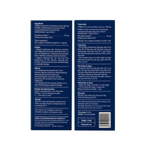 Heposal hỗ trợ tăng cường chức năng gan, bảo vệ và phục hồi tế bào gan 30 viên