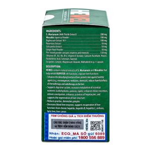 Hewel Ecogreen hỗ trợ tăng khả năng thải độc, bảo vệ gan 30 viên
