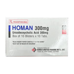 Homan 300mg Korea United điều trị xơ gan ứ mật 100 viên