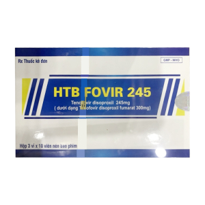 HTB Fovir 245 mg Orient Pharma điều trị nhiễm HIV, viêm gan B 30 viên