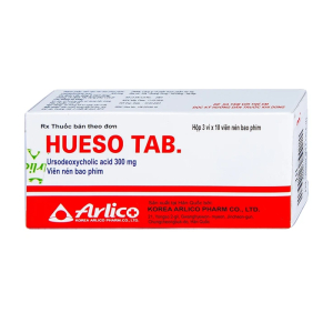 Hueso Tab 300mg Arlico điều trị bệnh gan mật mãn tính 30 viên