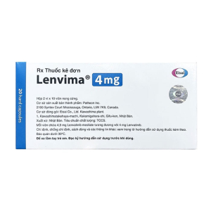 Lenvima 4mg Eisai điều trị ung thư biểu mô tế bào gan  20 viên