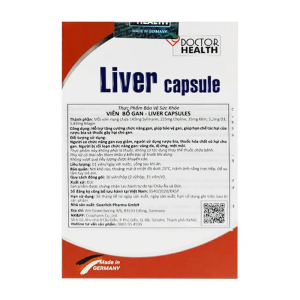 Liver Capsule Doctor Health giúp bổ gan, giải độc gan 30 viên