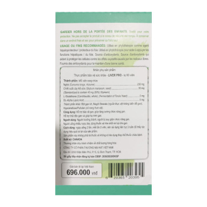 Liver Pro Organika giúp bổ gan 90 viên